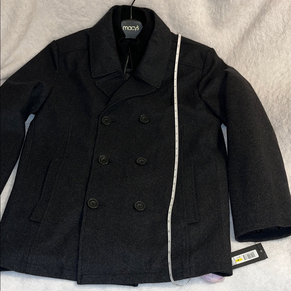 Kenneth Cole New York Black Pea Coat - Picture 11 of 15
